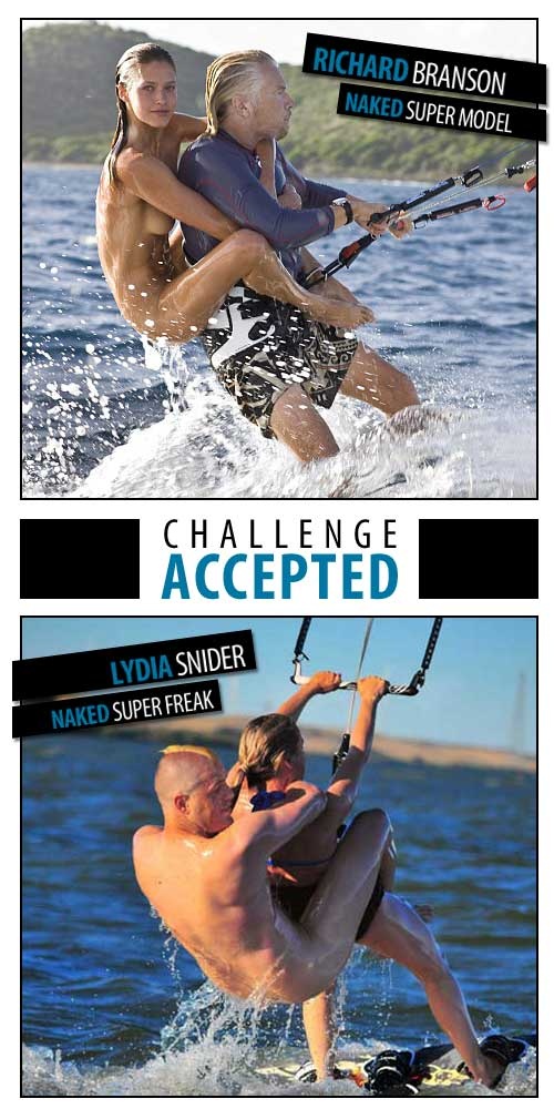 Branson kitesurfing naked model spoof